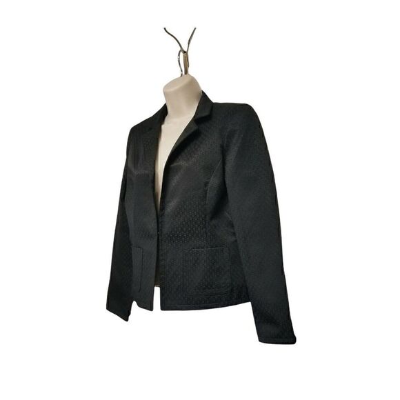 New York Jones York Collection Blazer Color Black Size 6 - Picture 2 of 9